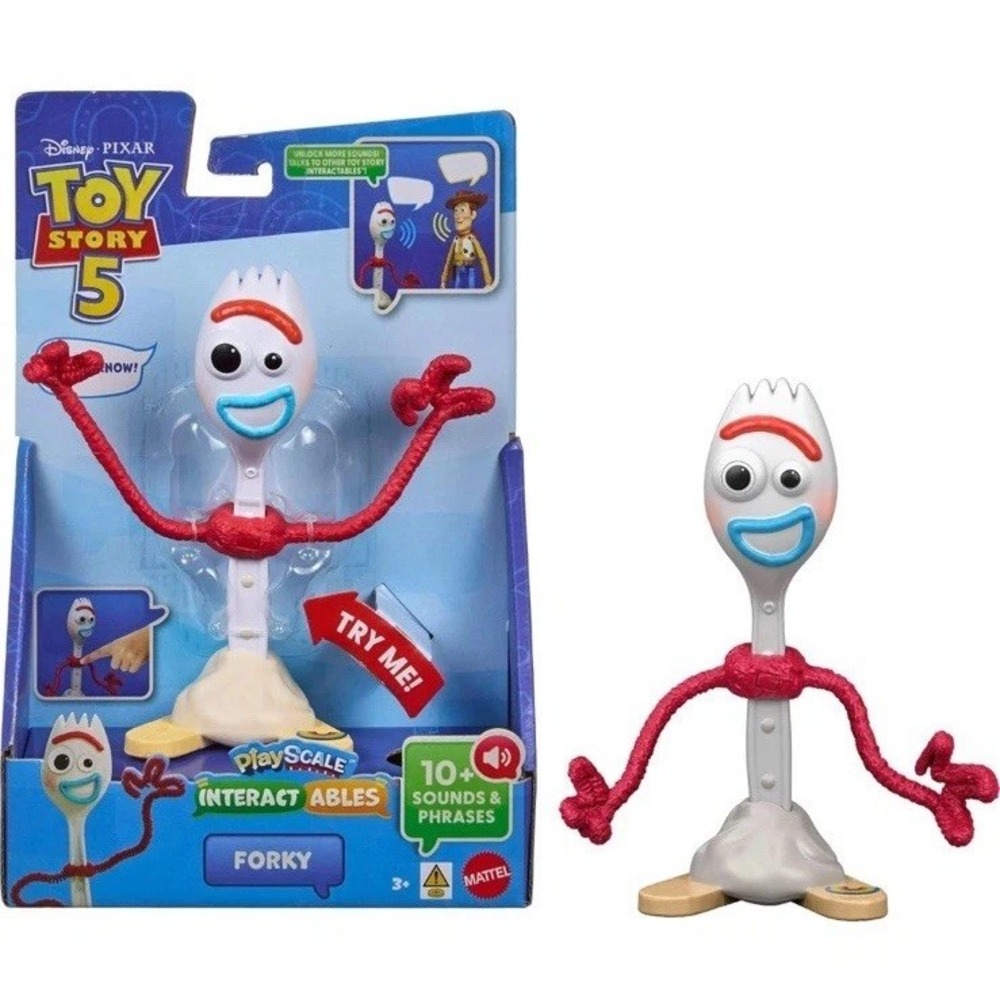 Disney and Pixar Toy Story 5 Interactables Forky 7" Figure Phrases & Cross Talk